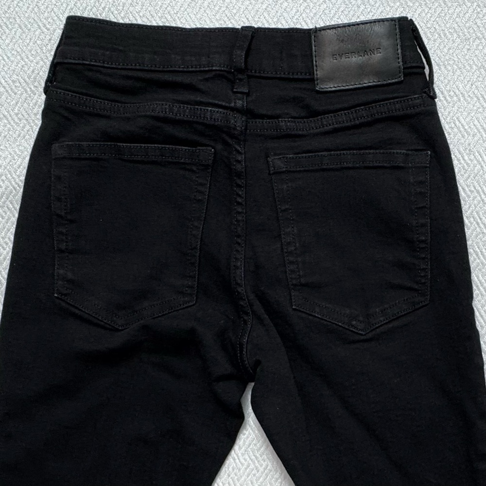 Everlane Mid Rise Skinny Ankle Jeans in Black, Women's Size 25 L26 - Picture 8 of 11